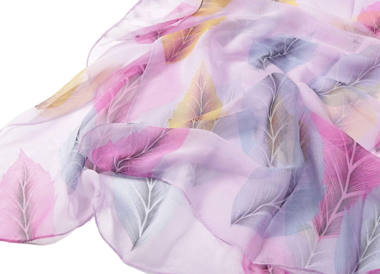 image:imageFAIRYGATE Georgette Chiffon Schal Damen Lange Schals Blume Muster Soft Wrap Simulation Seidenschal fr Frhling Sommer Herbst Winter38022