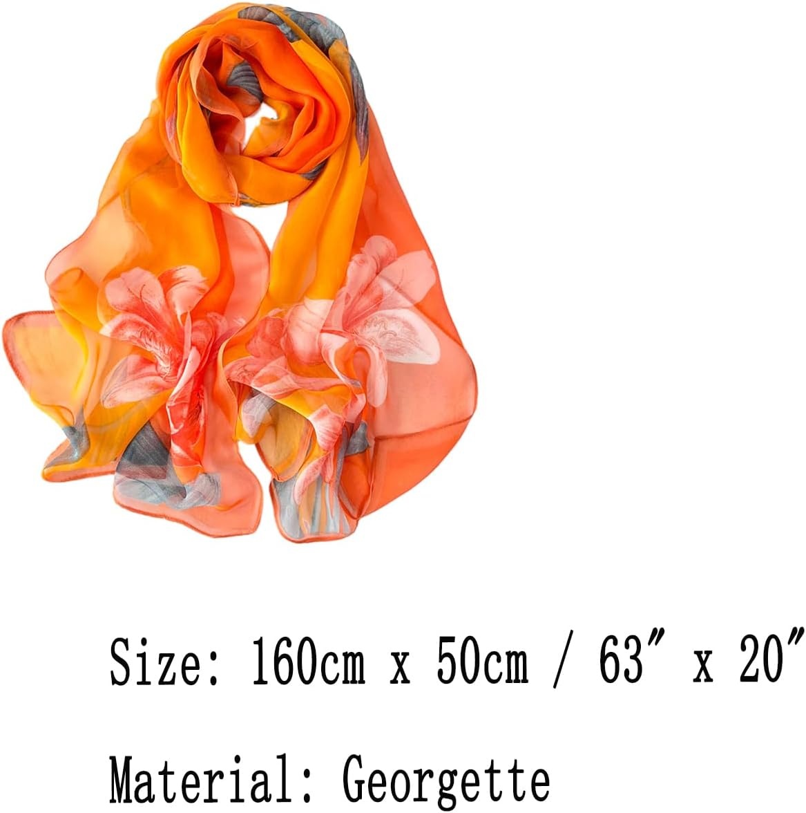image:imageFAIRYGATE Schal Damen Halstcher Tuch Kopftuch Halstuch Schals Tcher Stola Weiches und Bequemes Georgette Material Vielseitig und Multifunktional B72Db7223