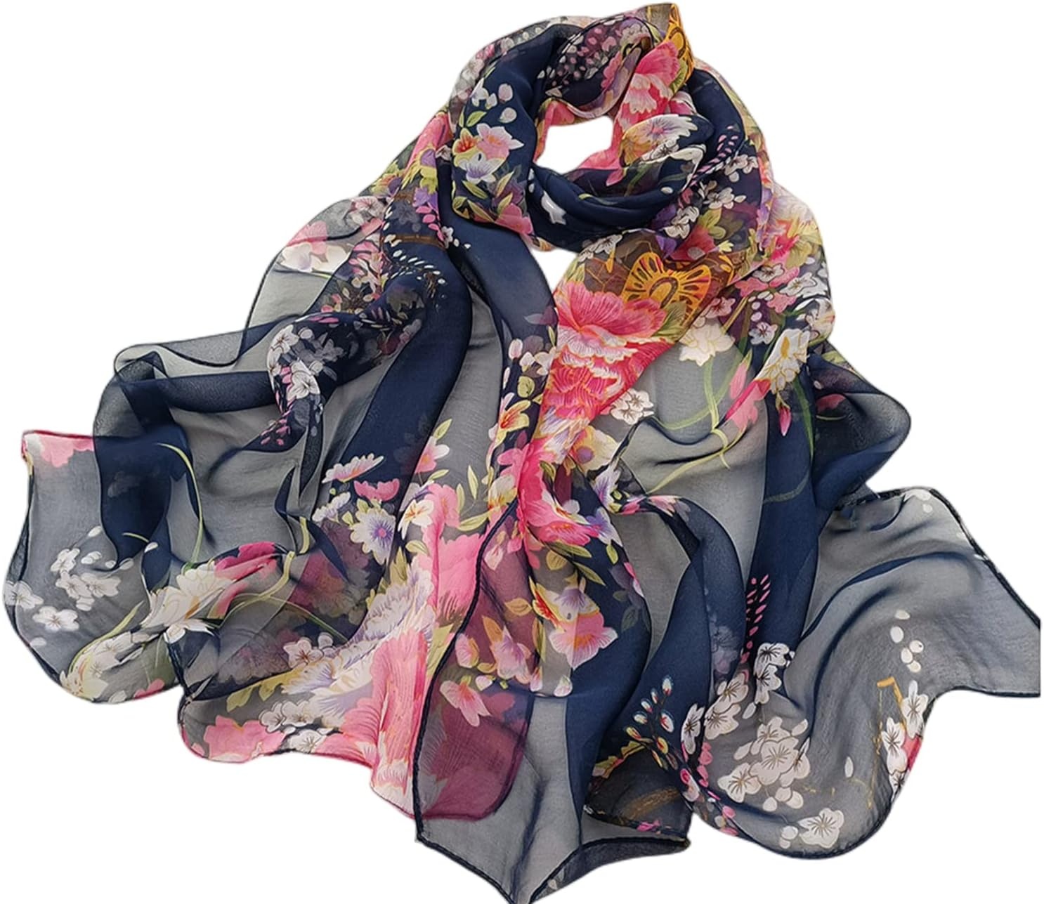 image:imageFAIRYGATE Schal Damen Halstcher Tuch Kopftuch Halstuch Schals Tcher Stola Weiches und Bequemes Georgette Material Vielseitig und Multifunktional B72Fdkra4713