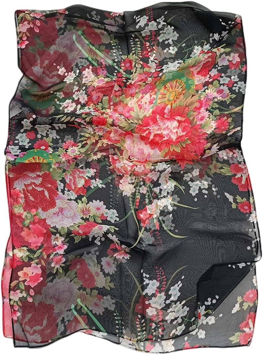 image:imageFAIRYGATE Schal Damen Halstcher Tuch Kopftuch Halstuch Schals Tcher Stola Weiches und Bequemes Georgette Material Vielseitig und Multifunktional B72Fdkra4705
