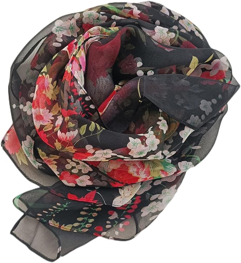 image:imageFAIRYGATE Schal Damen Halstcher Tuch Kopftuch Halstuch Schals Tcher Stola Weiches und Bequemes Georgette Material Vielseitig und Multifunktional B72Fdkra4705