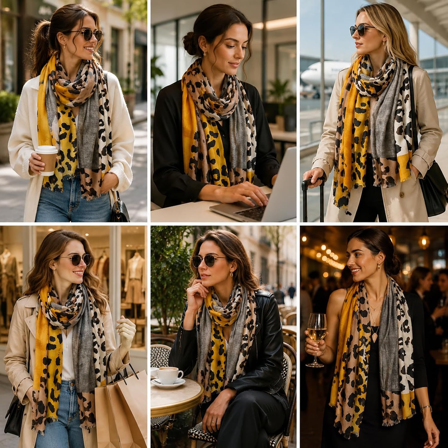 image:imageFAIRYGATE Schal Leopardenmuster Damen Schals amp Tcher fr Frauen Groer Tuch in Vielen Schnen Farben Tierdruck XXL Stole Personalisierte Geschenke 008181016