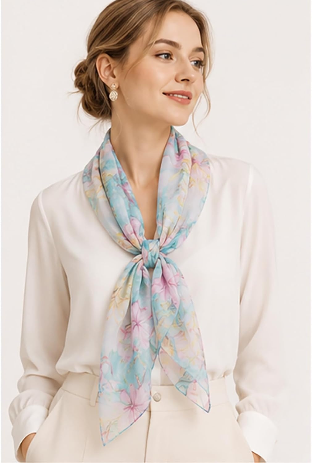image:imageFAIRYGATE Schals amp Tcher fr Damen Modischer Damen Schal Stola Halstuch Tuch aus Chiffon fr Frhling Sommer Ganzjhrig51021