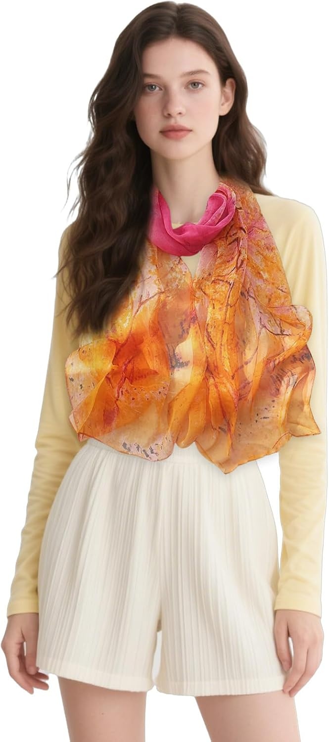 image:imageFAIRYGATE Schals amp Tcher fr Damen Modischer Damen Schal Stola Halstuch Tuch aus Chiffon fr Frhling Sommer Ganzjhrig51028