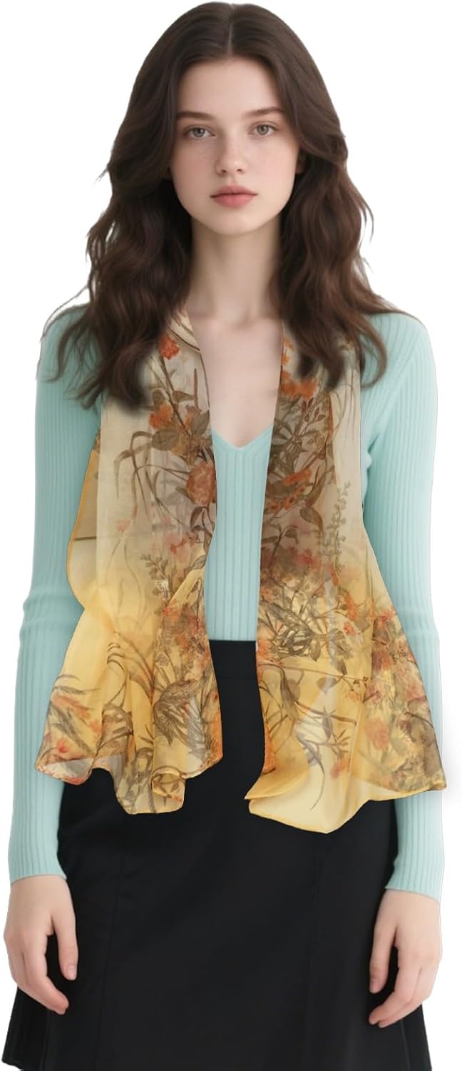 image:imageFAIRYGATE Schals amp Tcher fr Damen Modischer Damen Schal Stola Halstuch Tuch aus Chiffon fr Frhling Sommer Ganzjhrig51033