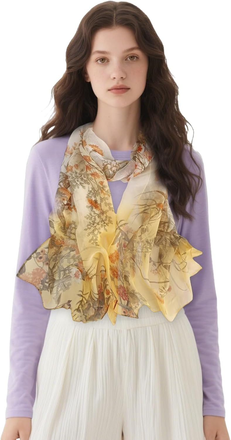 image:imageFAIRYGATE Schals amp Tcher fr Damen Modischer Damen Schal Stola Halstuch Tuch aus Chiffon fr Frhling Sommer Ganzjhrig51033