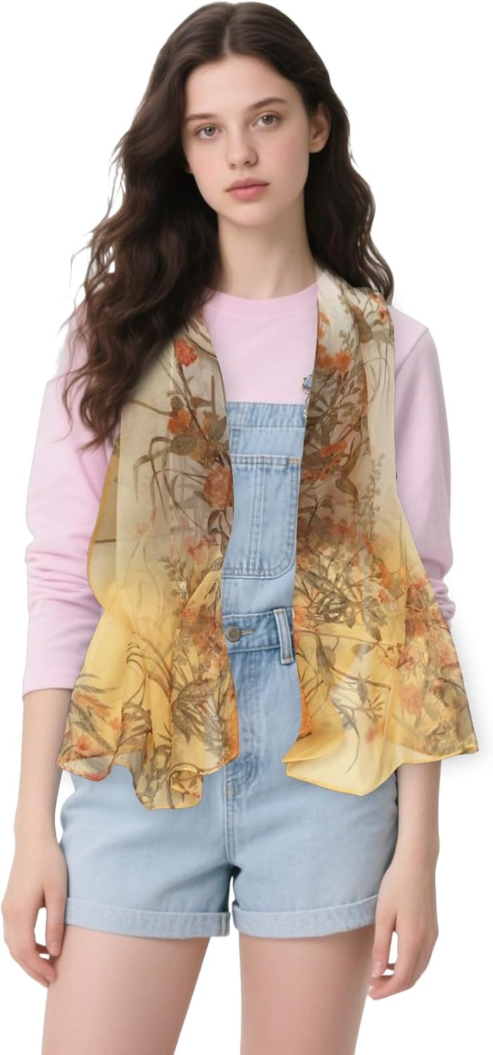 image:imageFAIRYGATE Schals amp Tcher fr Damen Modischer Damen Schal Stola Halstuch Tuch aus Chiffon fr Frhling Sommer Ganzjhrig51033