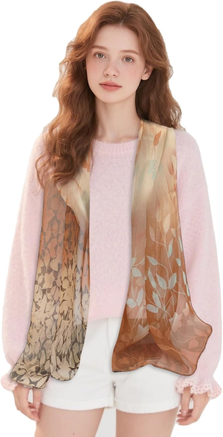 image:imageFAIRYGATE Schals amp Tcher fr Damen Modischer Damen Schal Stola Halstuch Tuch aus Chiffon fr Frhling Sommer GanzjhrigFdkra4312