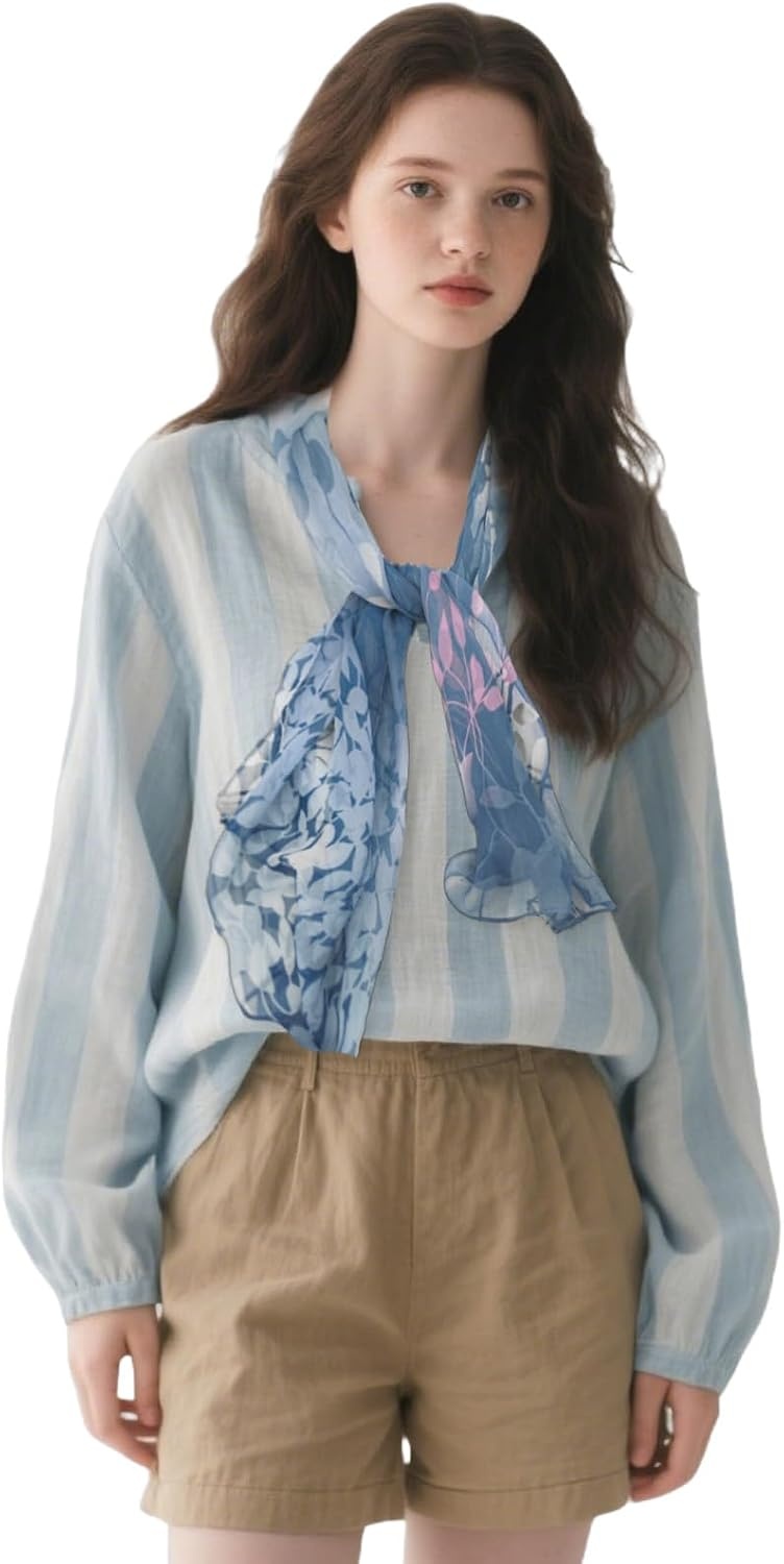 image:imageFAIRYGATE Schals amp Tcher fr Damen Modischer Damen Schal Stola Halstuch Tuch aus Chiffon fr Frhling Sommer GanzjhrigFdkra4314