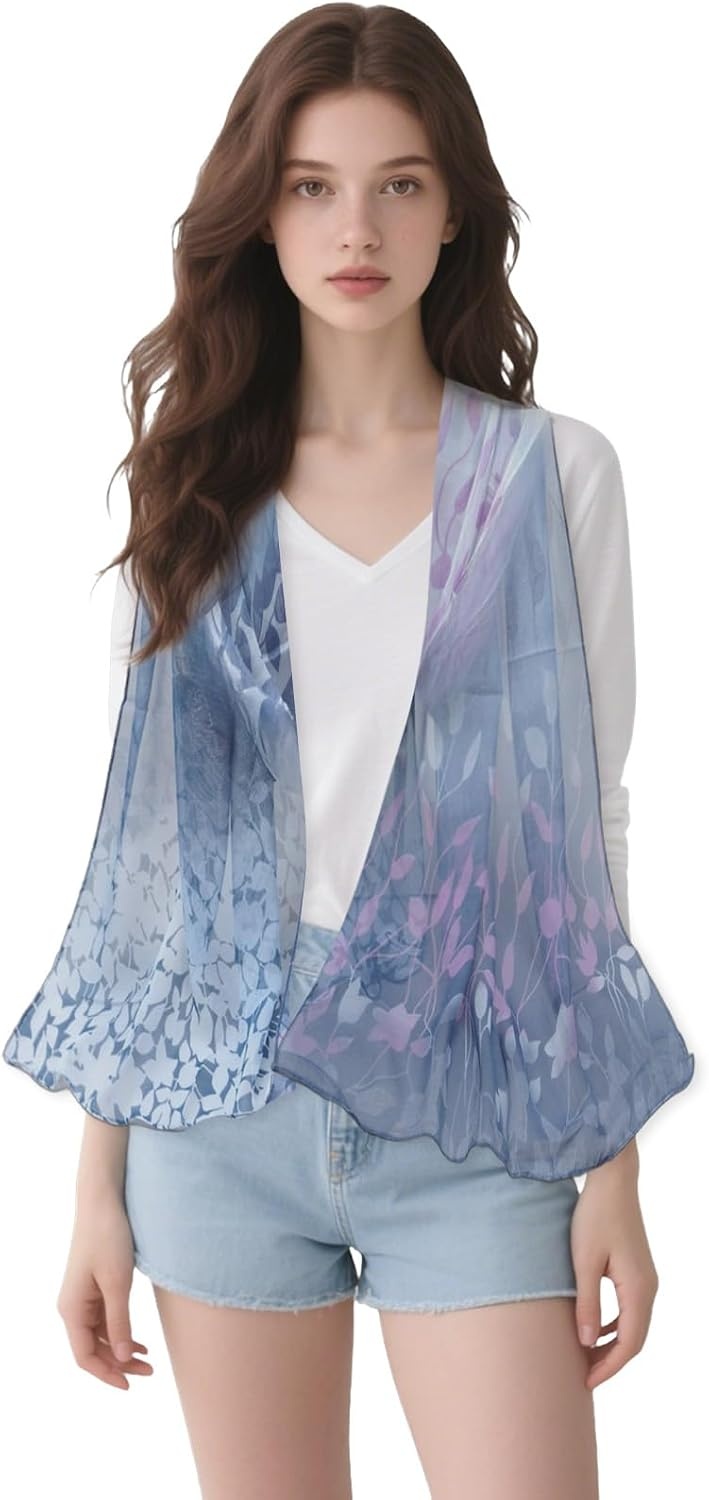 image:imageFAIRYGATE Schals amp Tcher fr Damen Modischer Damen Schal Stola Halstuch Tuch aus Chiffon fr Frhling Sommer GanzjhrigFdkra4314