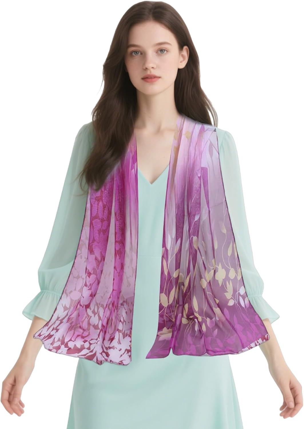 image:imageFAIRYGATE Schals amp Tcher fr Damen Modischer Damen Schal Stola Halstuch Tuch aus Chiffon fr Frhling Sommer GanzjhrigFdkra4316