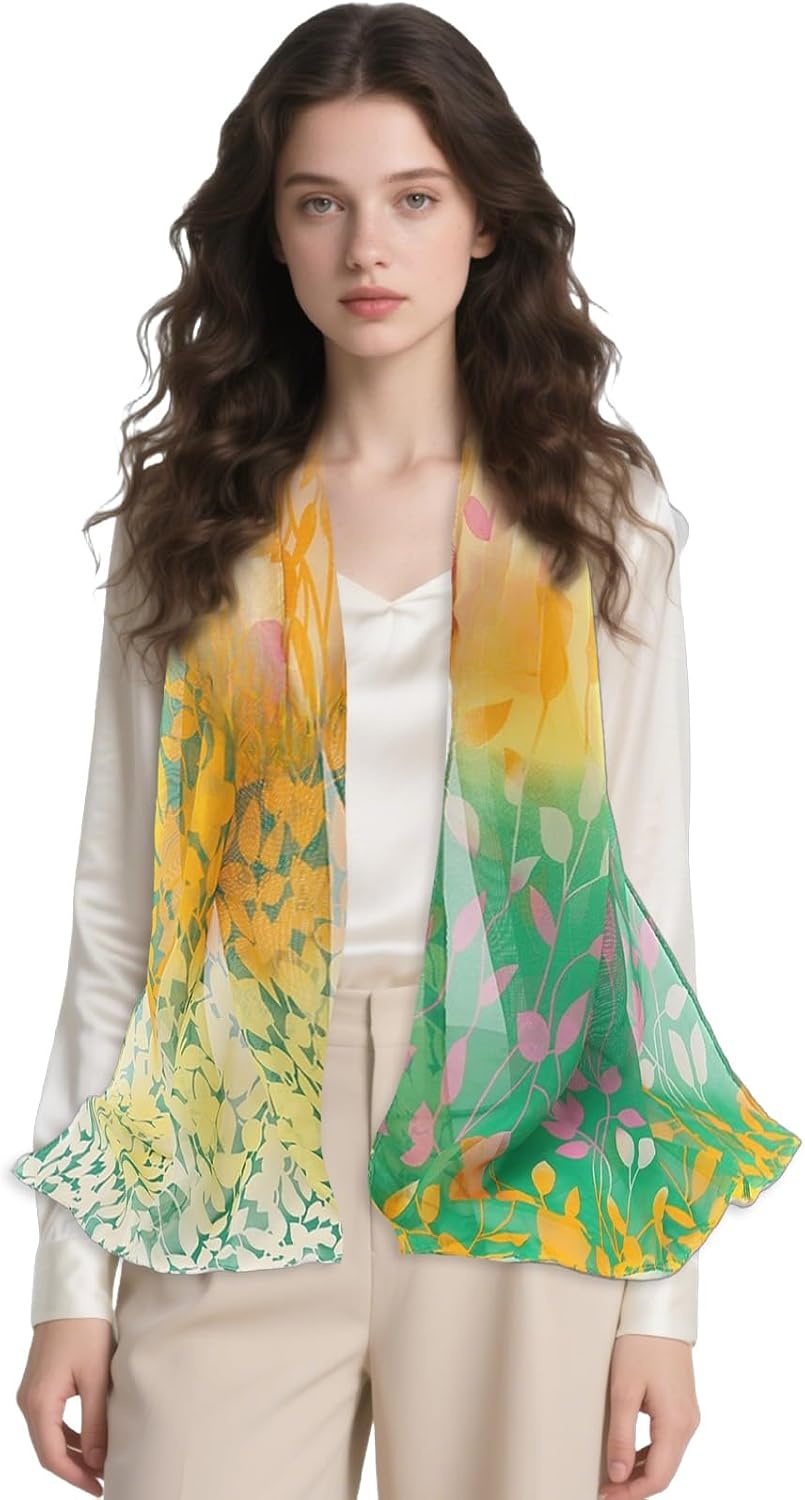 image:imageFAIRYGATE Schals amp Tcher fr Damen Modischer Damen Schal Stola Halstuch Tuch aus Chiffon fr Frhling Sommer GanzjhrigFdkra4317