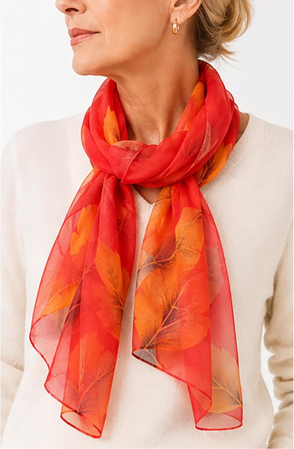 image:imageFAIRYGATE Schals amp Tcher fr Damen Modischer Damen Schal Stola Halstuch Tuch aus Chiffon fr Frhling Sommer GanzjhrigFdkra4318