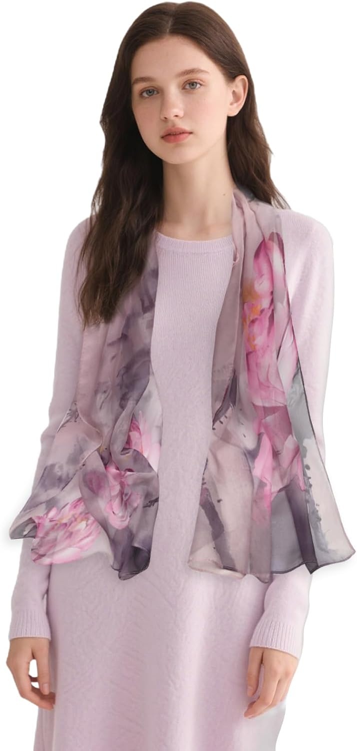 image:imageFAIRYGATE Schals amp Tcher fr Damen Seidenschals Damen Leicht Seidentuch Chiffon Silk Schal Halstuch Tuch Geschenk Frauen 20A41DA4119
