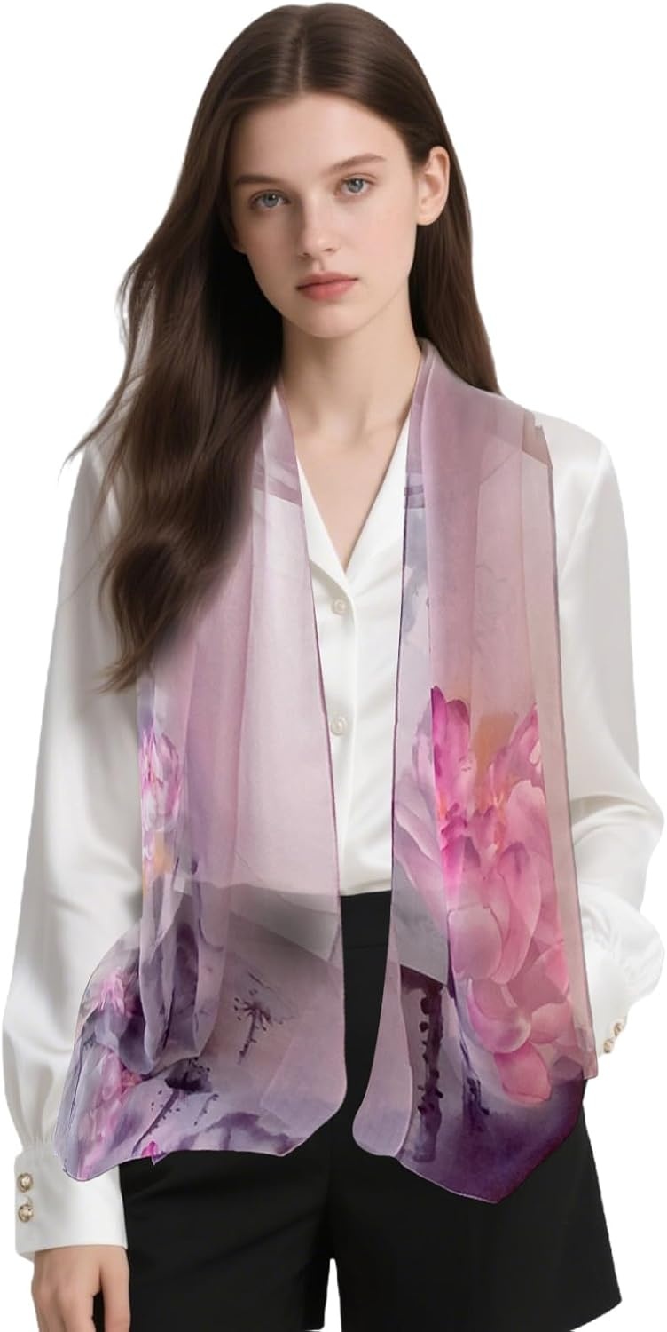 image:imageFAIRYGATE Schals amp Tcher fr Damen Seidenschals Damen Leicht Seidentuch Chiffon Silk Schal Halstuch Tuch Geschenk Frauen 20A41DA4119