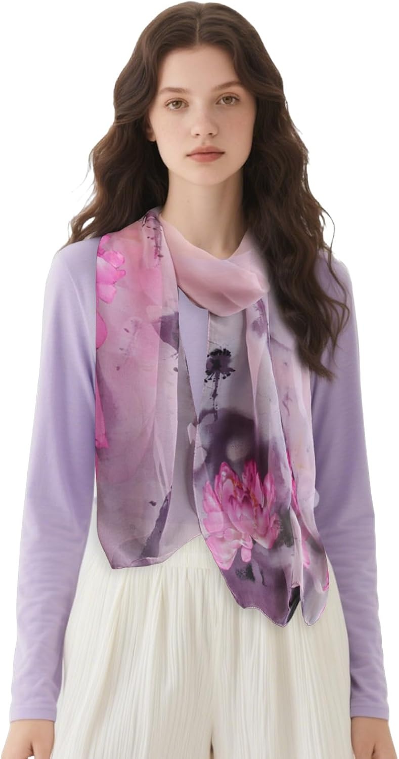 image:imageFAIRYGATE Schals amp Tcher fr Damen Seidenschals Damen Leicht Seidentuch Chiffon Silk Schal Halstuch Tuch Geschenk Frauen 20A41DA4119