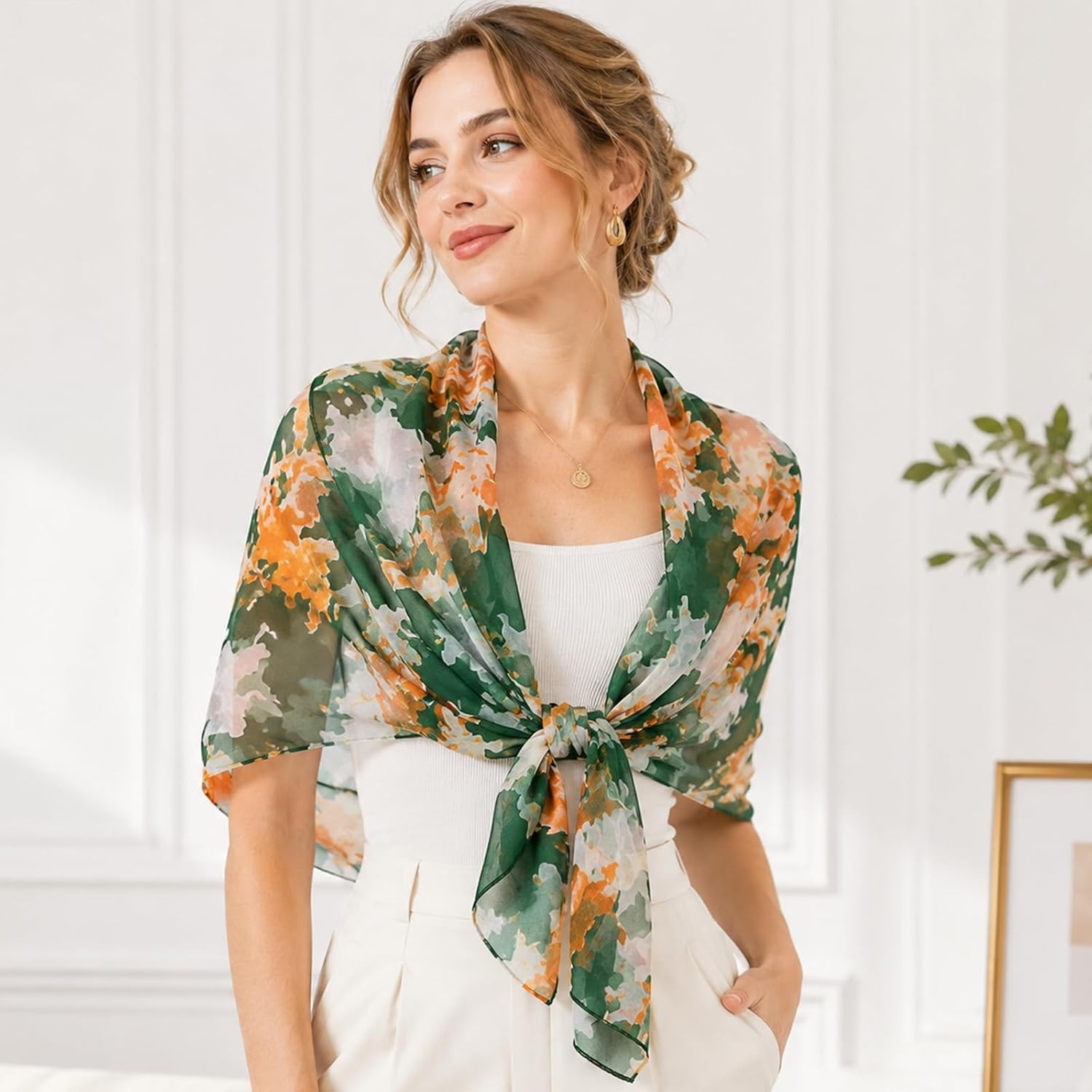 image:imageFAIRYGATE Schals amp Tcher fr Damen Seidenschals Damen Leicht Seidentuch Chiffon Silk Schal Halstuch Tuch Geschenk Frauen 20A41FDKRA5136
