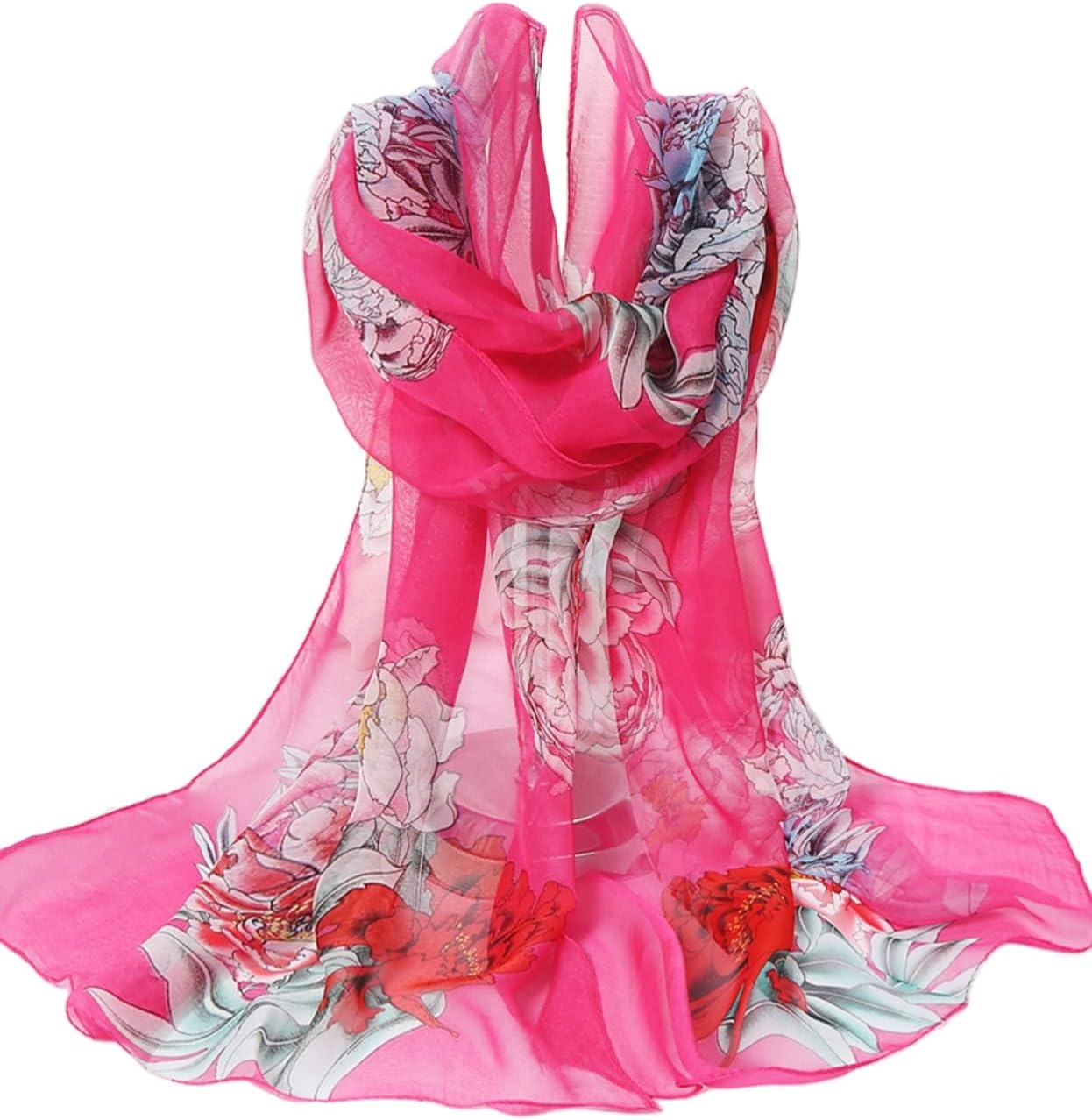 image:imageFAIRYGATE Schals amp Tcher fr Damen Seidenschals Damen Leicht Seidentuch Chiffon Silk Schal Halstuch Tuch Geschenk Frauen 20A41Fdkra5106