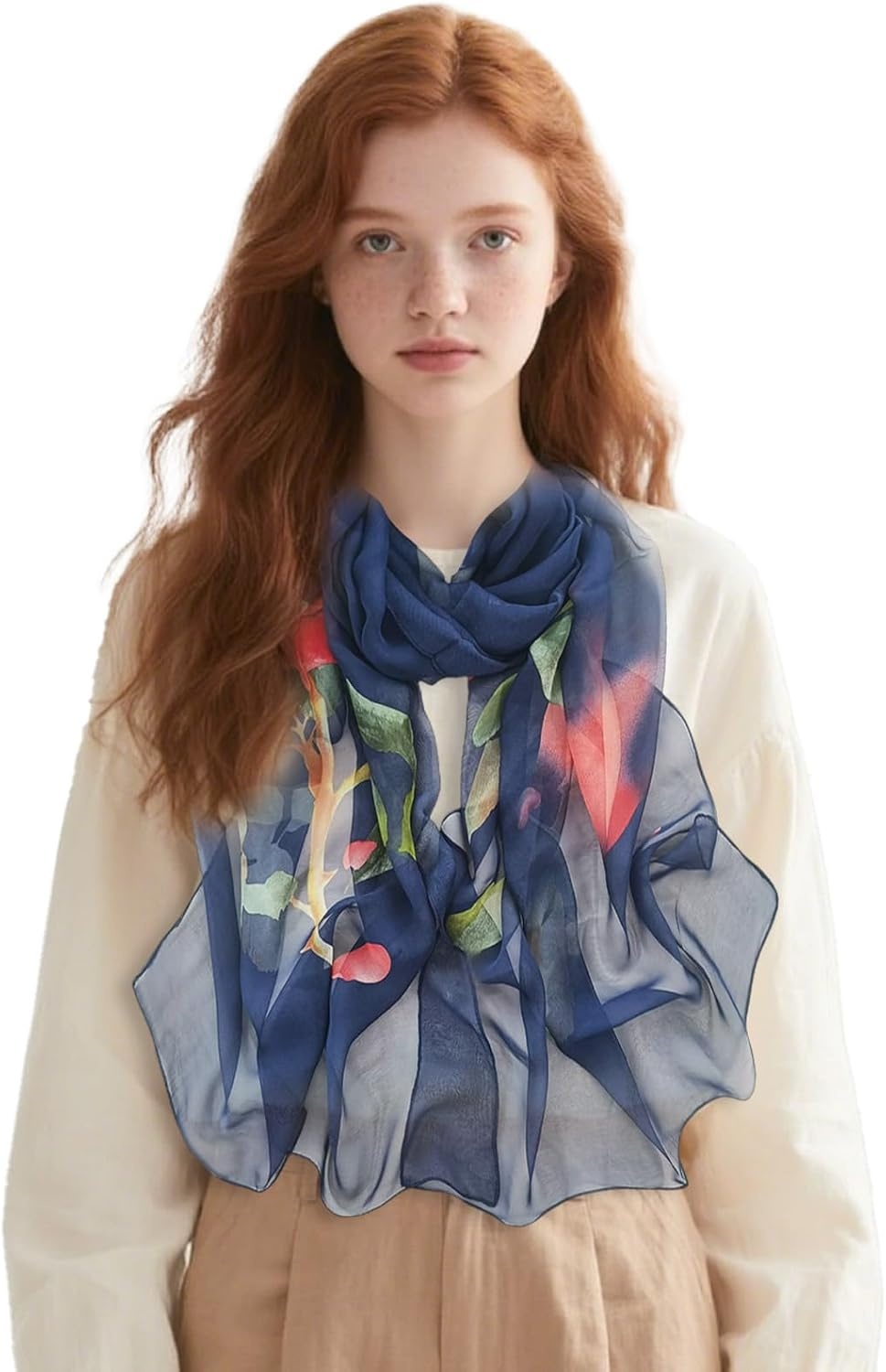 image:imageFAIRYGATE Schals amp Tcher fr Damen Seidenschals Damen Leicht Seidentuch Chiffon Silk Schal Halstuch Tuch Geschenk Frauen 20A41Fdkra5121
