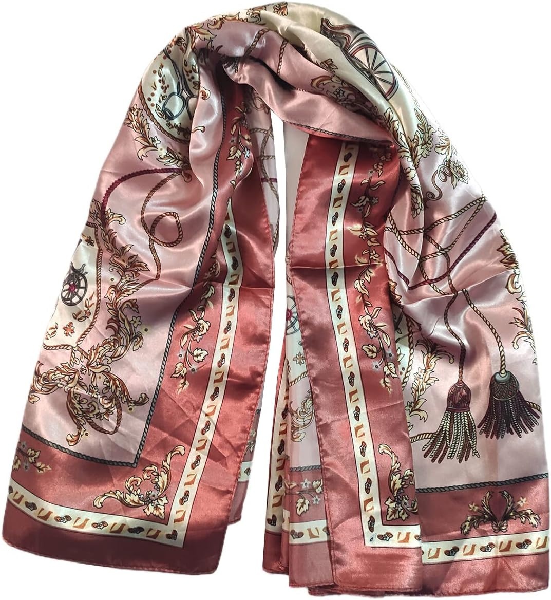 image:imageFAIRYGATE Seide Schal Damen Halstcher Seidentuch Schals Halstuch Seidenschal Scarf Bandana Taschentuch Handgelenk Kopftcher Einheitsgre 7878007