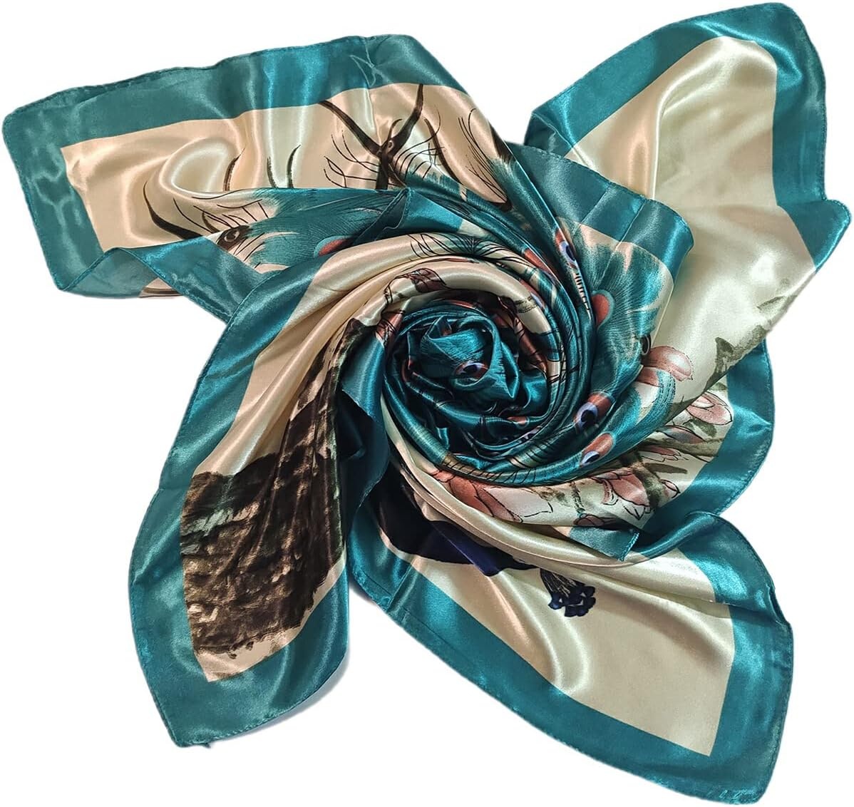 image:imageFAIRYGATE Seide Schal Damen Halstcher Seidentuch Schals Halstuch Seidenschal Scarf Bandana Taschentuch Handgelenk Kopftcher Einheitsgre 7878014