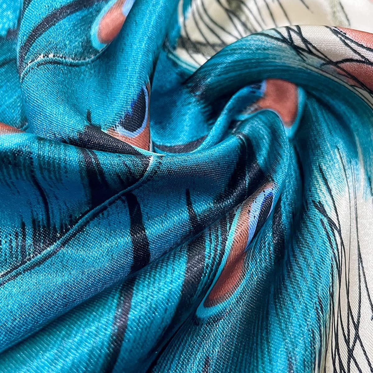 image:imageFAIRYGATE Seide Schal Damen Halstcher Seidentuch Schals Halstuch Seidenschal Scarf Bandana Taschentuch Handgelenk Kopftcher Einheitsgre 7878014