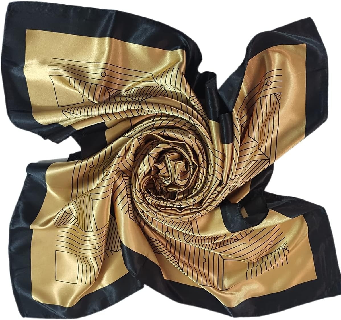 image:imageFAIRYGATE Seide Schal Damen Halstcher Seidentuch Schals Halstuch Seidenschal Scarf Bandana Taschentuch Handgelenk Kopftcher Einheitsgre 7878016