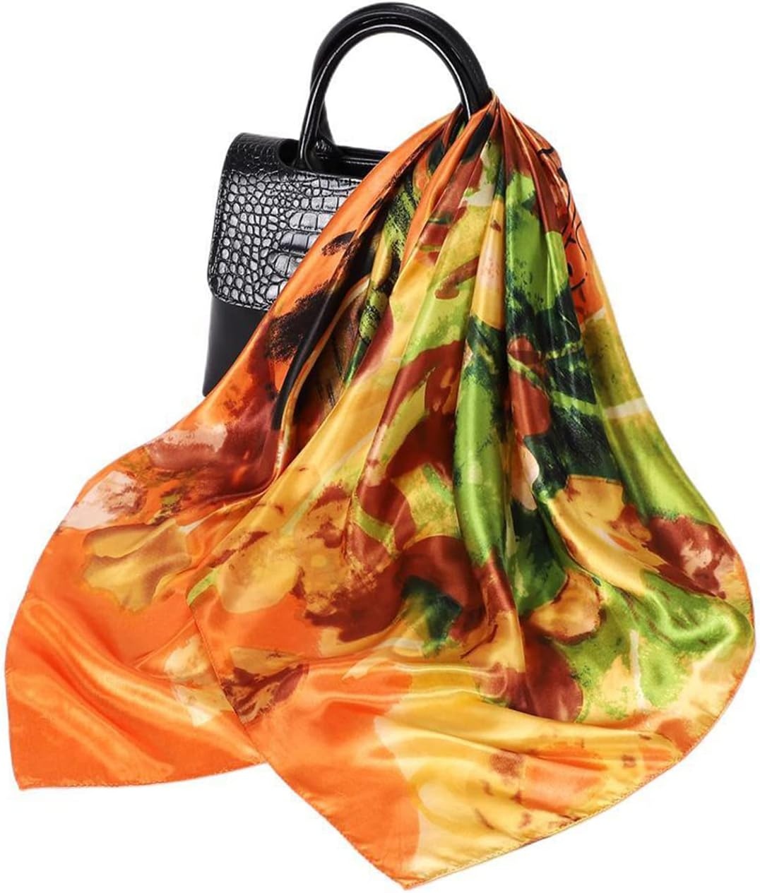 image:imageFAIRYGATE Seide Schal Damen Halstcher Seidentuch Schals Halstuch Seidenschal Scarf Bandana Taschentuch Handgelenk Kopftcher Einheitsgre 78D78021