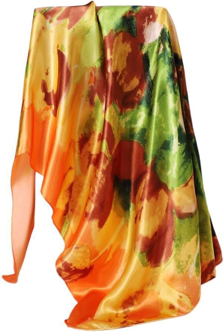 image:imageFAIRYGATE Seide Schal Damen Halstcher Seidentuch Schals Halstuch Seidenschal Scarf Bandana Taschentuch Handgelenk Kopftcher Einheitsgre 78D78021