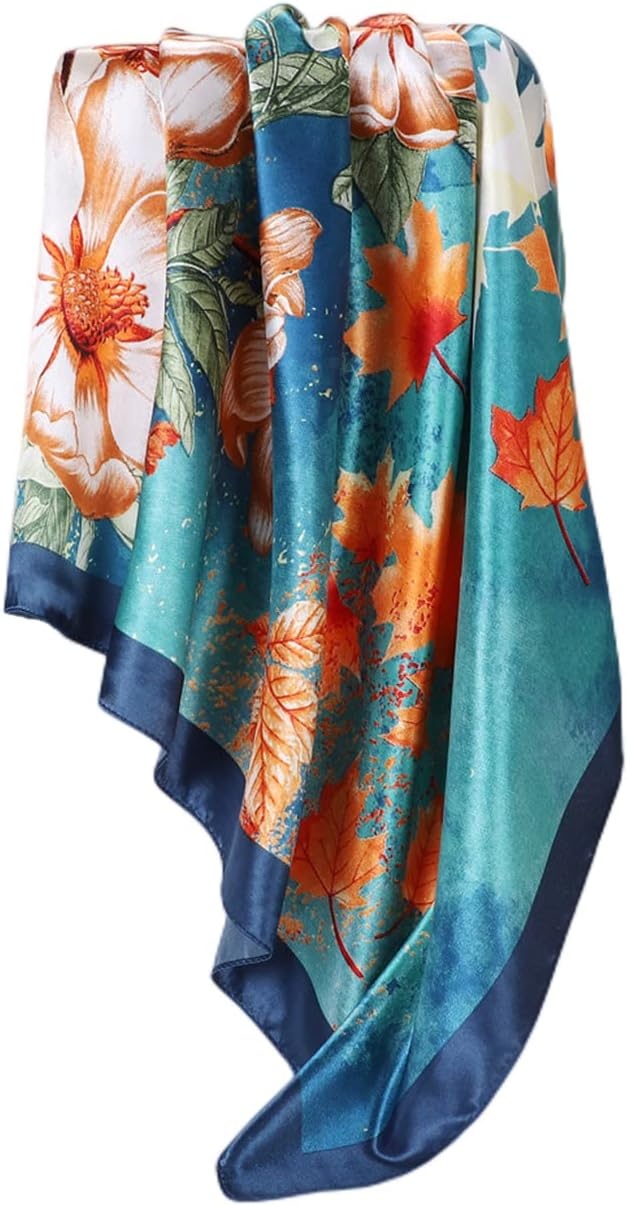 image:imageFAIRYGATE Seide Schal Damen Halstcher Seidentuch Schals Halstuch Seidenschal Scarf Bandana Taschentuch Handgelenk Kopftcher Einheitsgre 78D90022