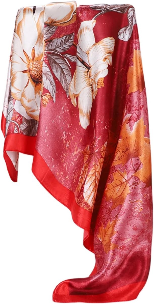 image:imageFAIRYGATE Seide Schal Damen Halstcher Seidentuch Schals Halstuch Seidenschal Scarf Bandana Taschentuch Handgelenk Kopftcher Einheitsgre 78D90023