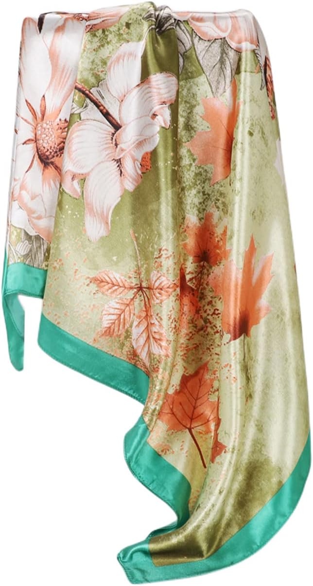 image:imageFAIRYGATE Seide Schal Damen Halstcher Seidentuch Schals Halstuch Seidenschal Scarf Bandana Taschentuch Handgelenk Kopftcher Einheitsgre 78D90024