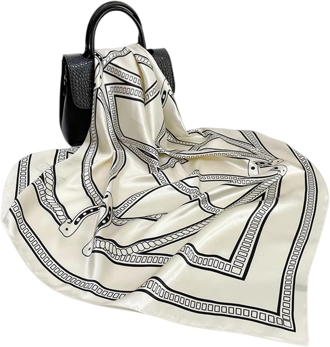 image:imageFAIRYGATE Seide Schal Damen Halstcher Seidentuch Schals Halstuch Seidenschal Scarf Bandana Taschentuch Handgelenk Kopftcher Einheitsgre 78Fdas28011
