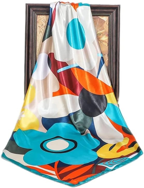 image:imageFAIRYGATE Seide Schal Damen Halstcher Seidentuch Schals Halstuch Seidenschal Scarf Bandana Taschentuch Handgelenk Kopftcher Einheitsgre 78Fdas28023