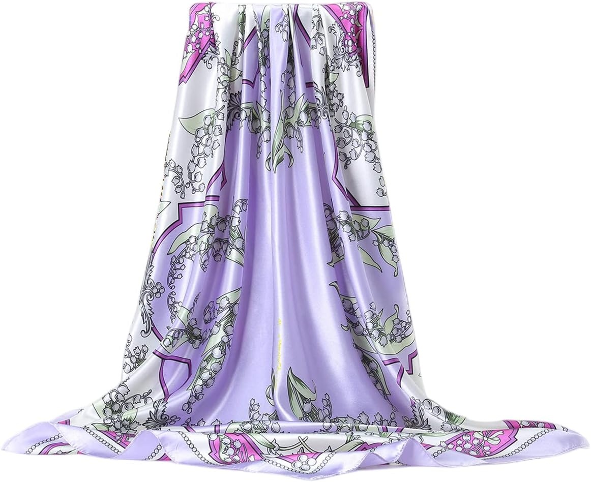 image:imageFAIRYGATE Seide Schal Damen Halstcher Seidentuch Schals Halstuch Seidenschal Scarf Bandana Taschentuch Handgelenk Kopftcher Einheitsgre 78Fdgh73014