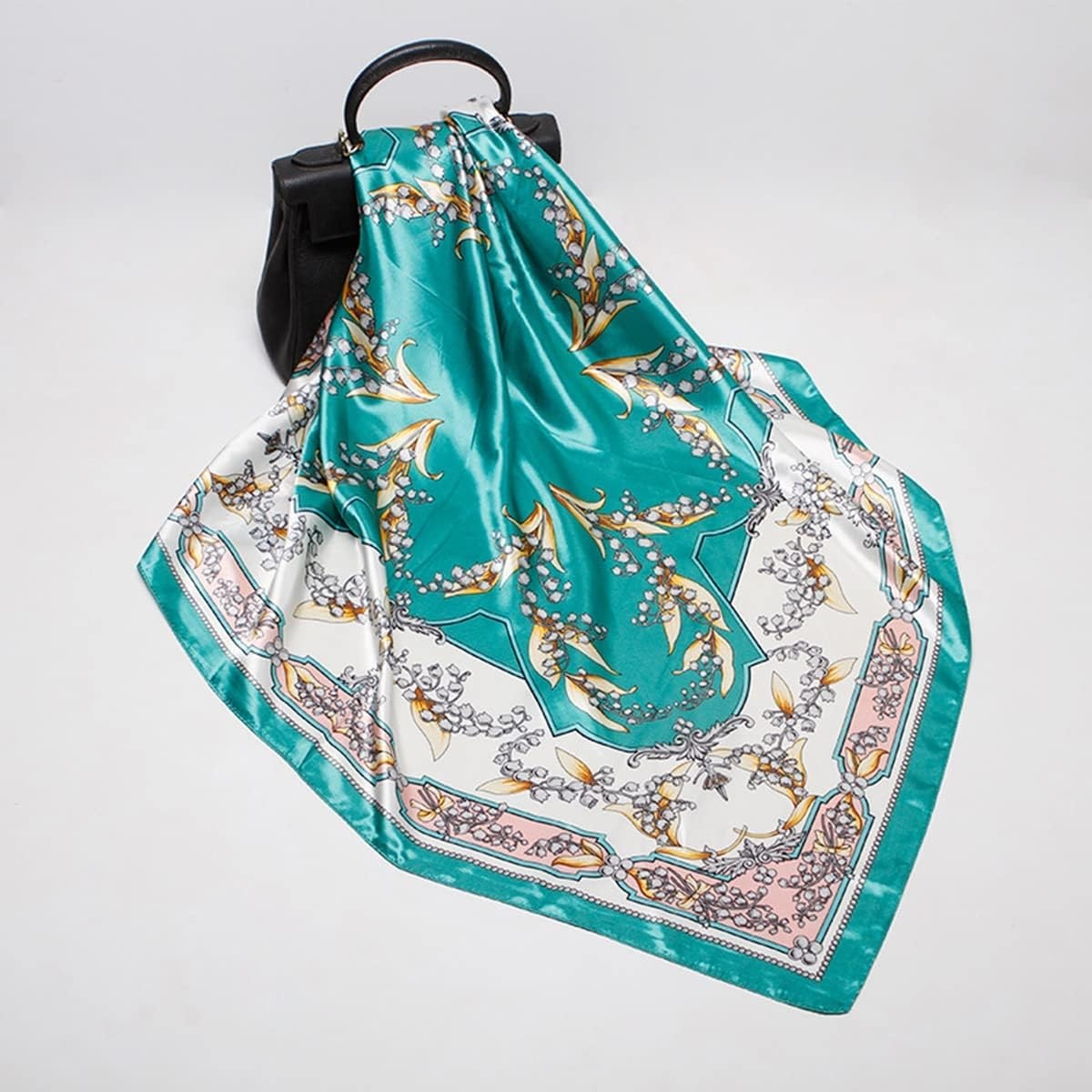 image:imageFAIRYGATE Seide Schal Damen Halstcher Seidentuch Schals Halstuch Seidenschal Scarf Bandana Taschentuch Handgelenk Kopftcher Einheitsgre 78Fdgh73017