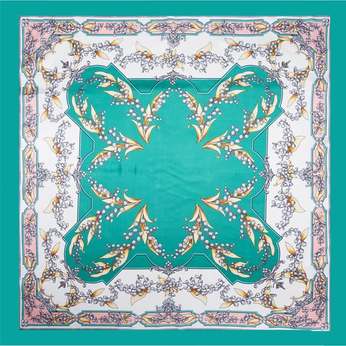 image:imageFAIRYGATE Seide Schal Damen Halstcher Seidentuch Schals Halstuch Seidenschal Scarf Bandana Taschentuch Handgelenk Kopftcher Einheitsgre 78Fdgh73017