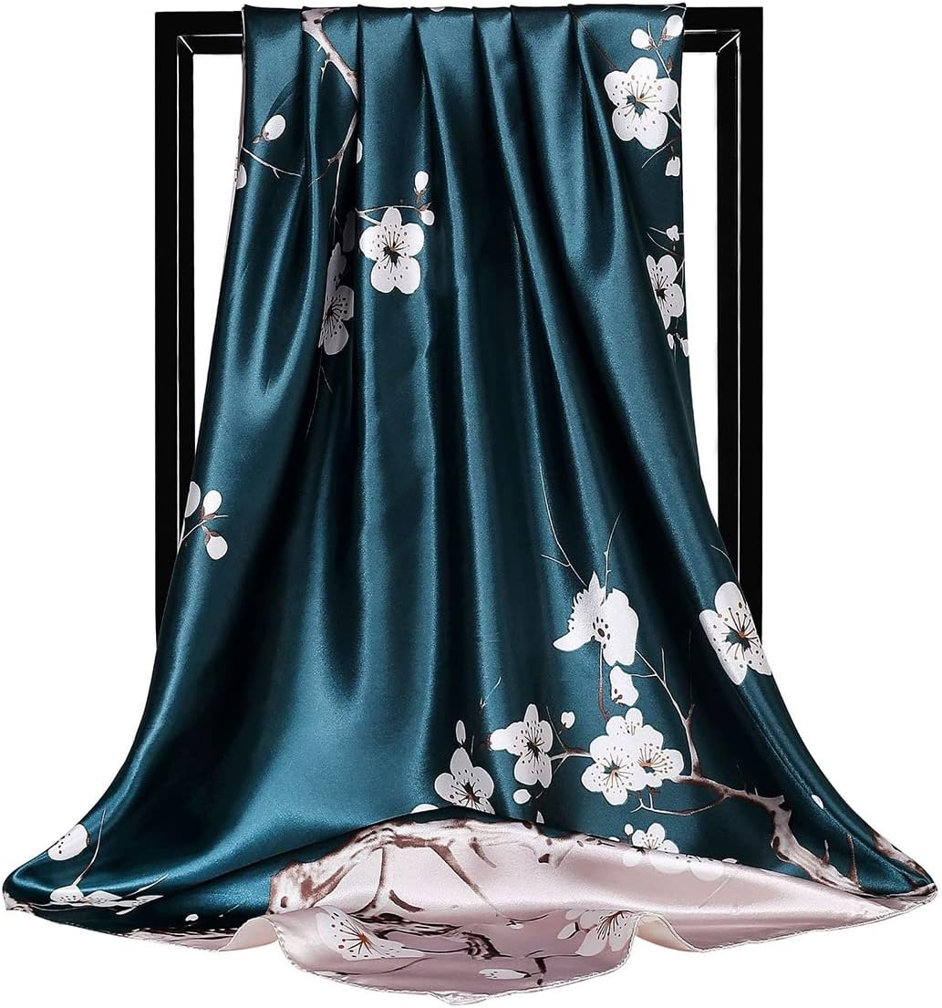 image:imageFAIRYGATE Seide Schal Damen Halstcher Seidentuch Schals Halstuch Seidenschal Scarf Bandana Taschentuch Handgelenk Kopftcher Einheitsgre 78Fdgh91008