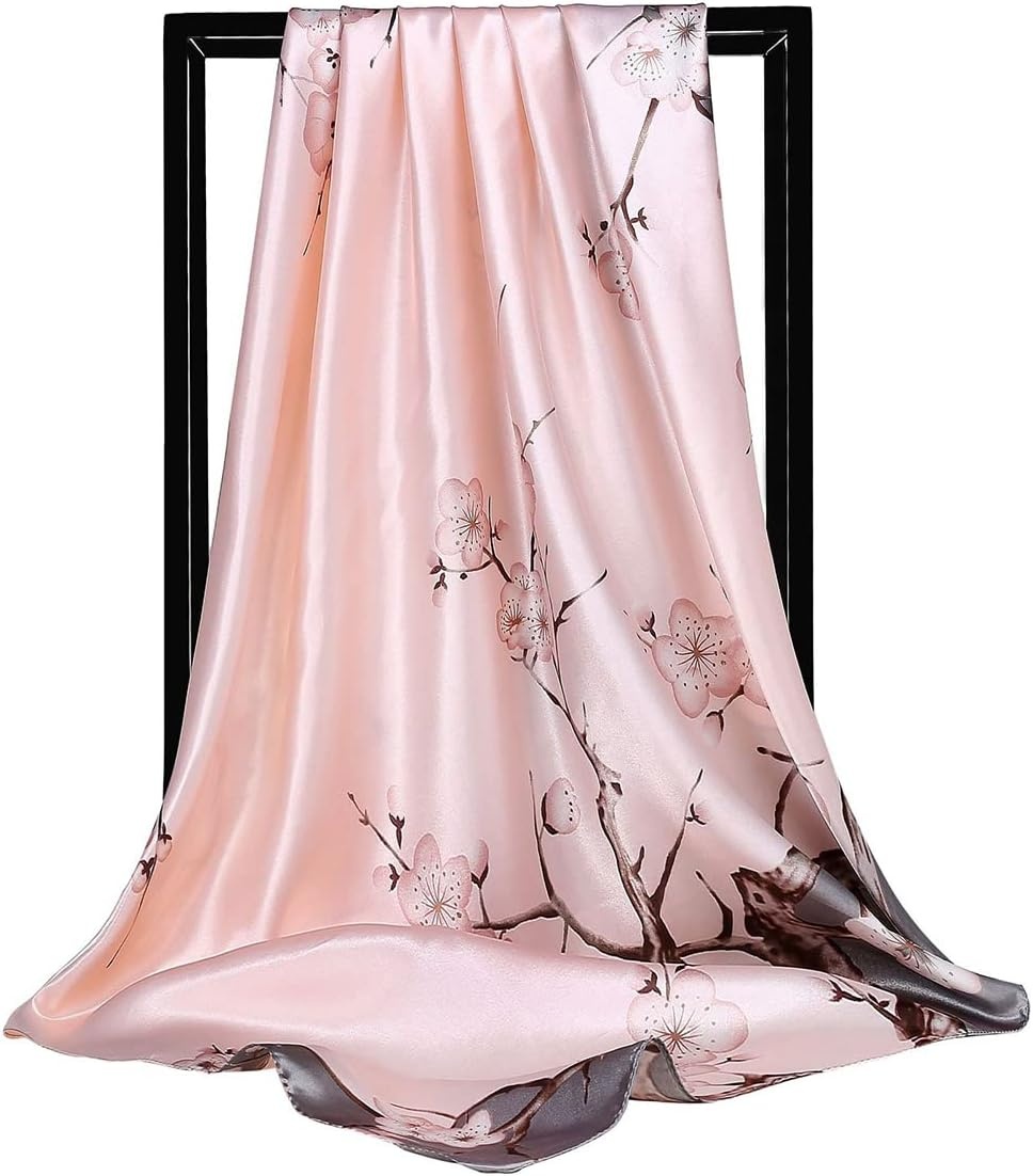 image:imageFAIRYGATE Seide Schal Damen Halstcher Seidentuch Schals Halstuch Seidenschal Scarf Bandana Taschentuch Handgelenk Kopftcher Einheitsgre 78Fdgh91009