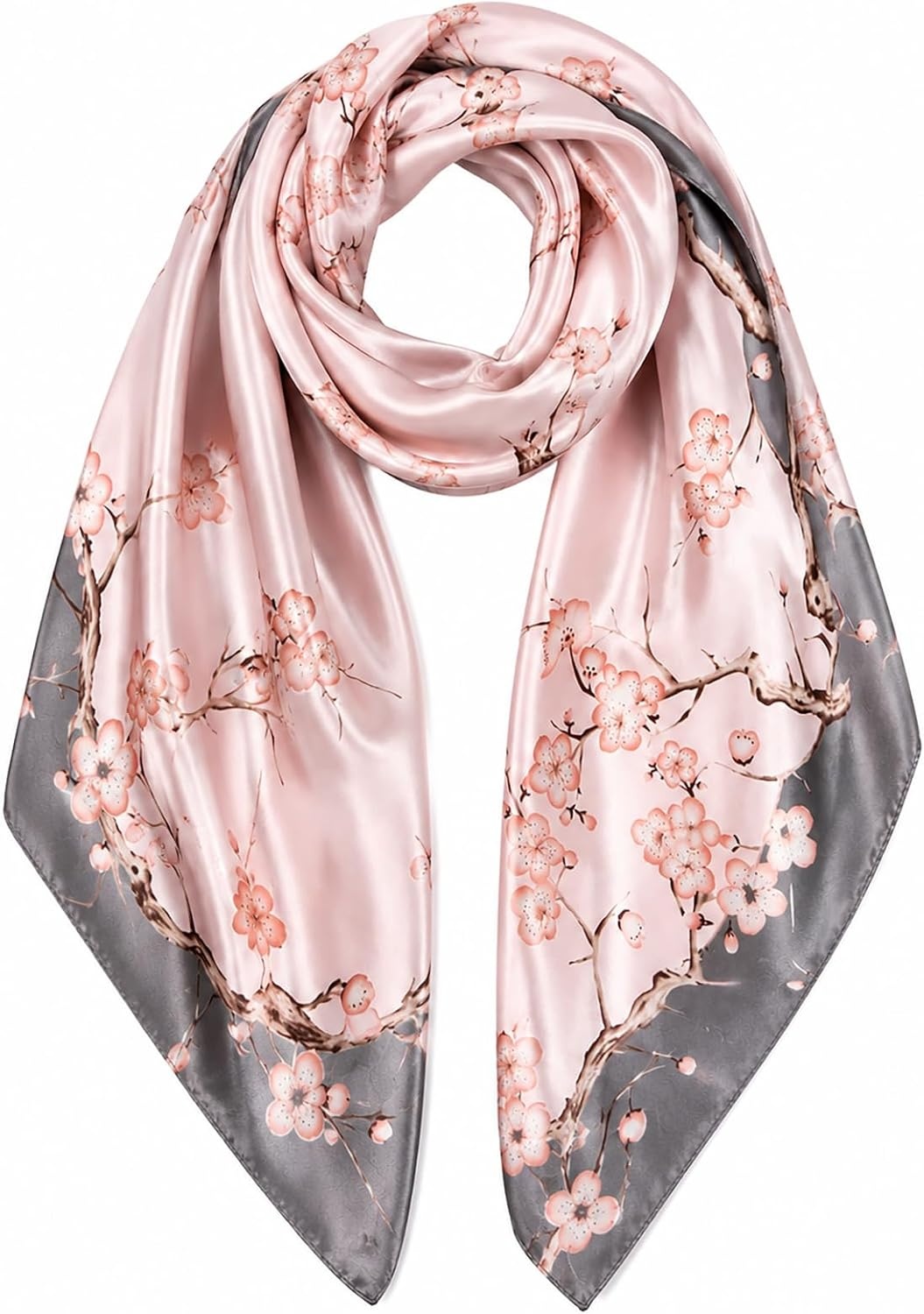 image:imageFAIRYGATE Seide Schal Damen Halstcher Seidentuch Schals Halstuch Seidenschal Scarf Bandana Taschentuch Handgelenk Kopftcher Einheitsgre 78Fdgh91009