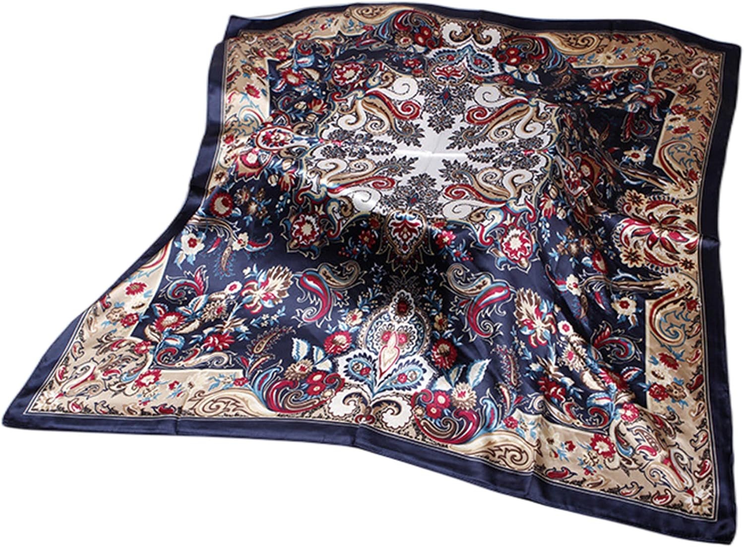 image:imageFAIRYGATE Seide Schal Damen Halstcher Seidentuch Schals Halstuch Seidenschal Scarf Bandana Taschentuch Handgelenk Kopftcher Einheitsgre 78Fdhzl61023