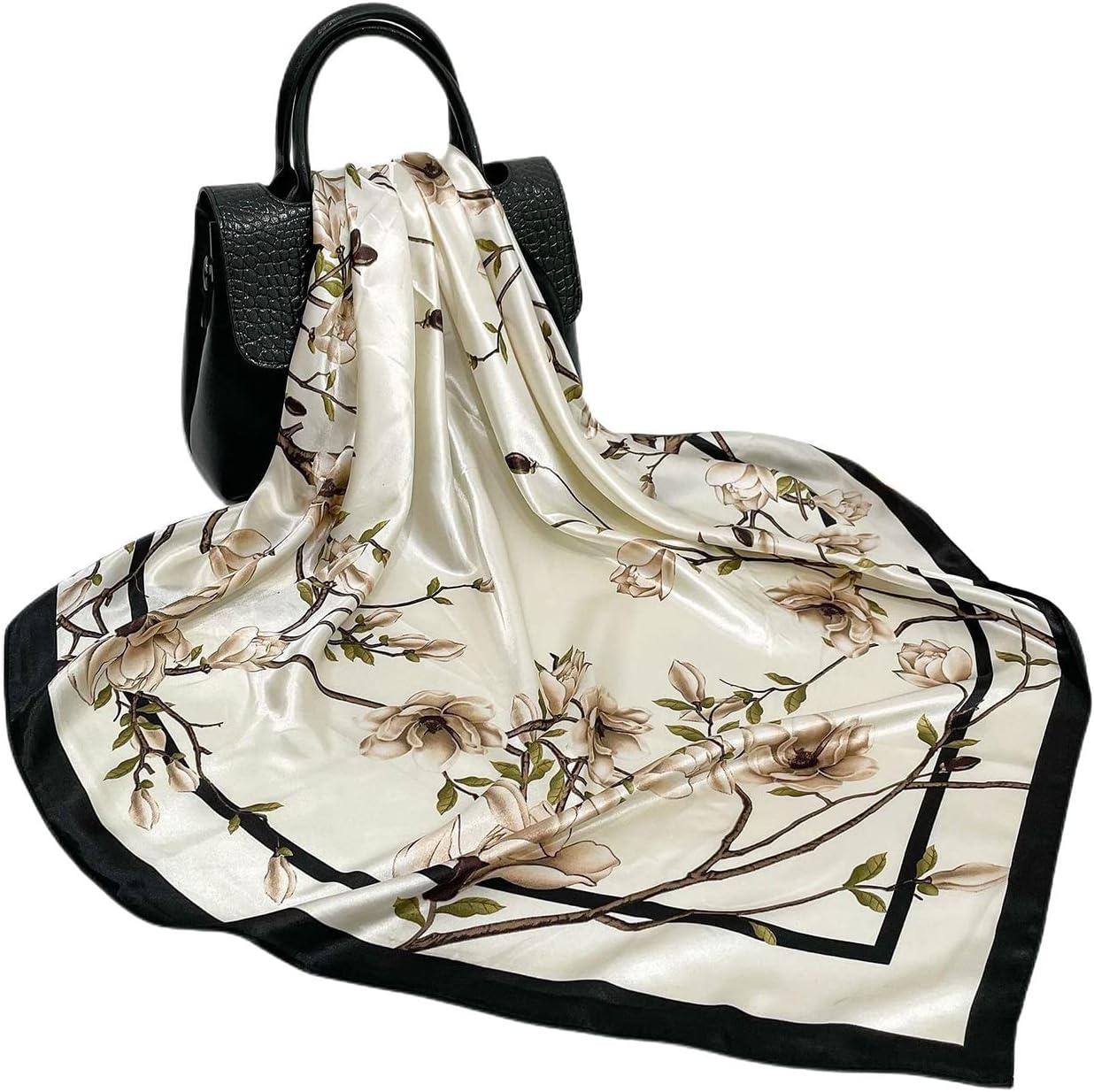 image:imageFAIRYGATE Seide Schal Damen Halstcher Seidentuch Schals Halstuch Seidenschal Scarf Bandana Taschentuch Handgelenk Kopftcher Einheitsgre 78Fdhzl77021
