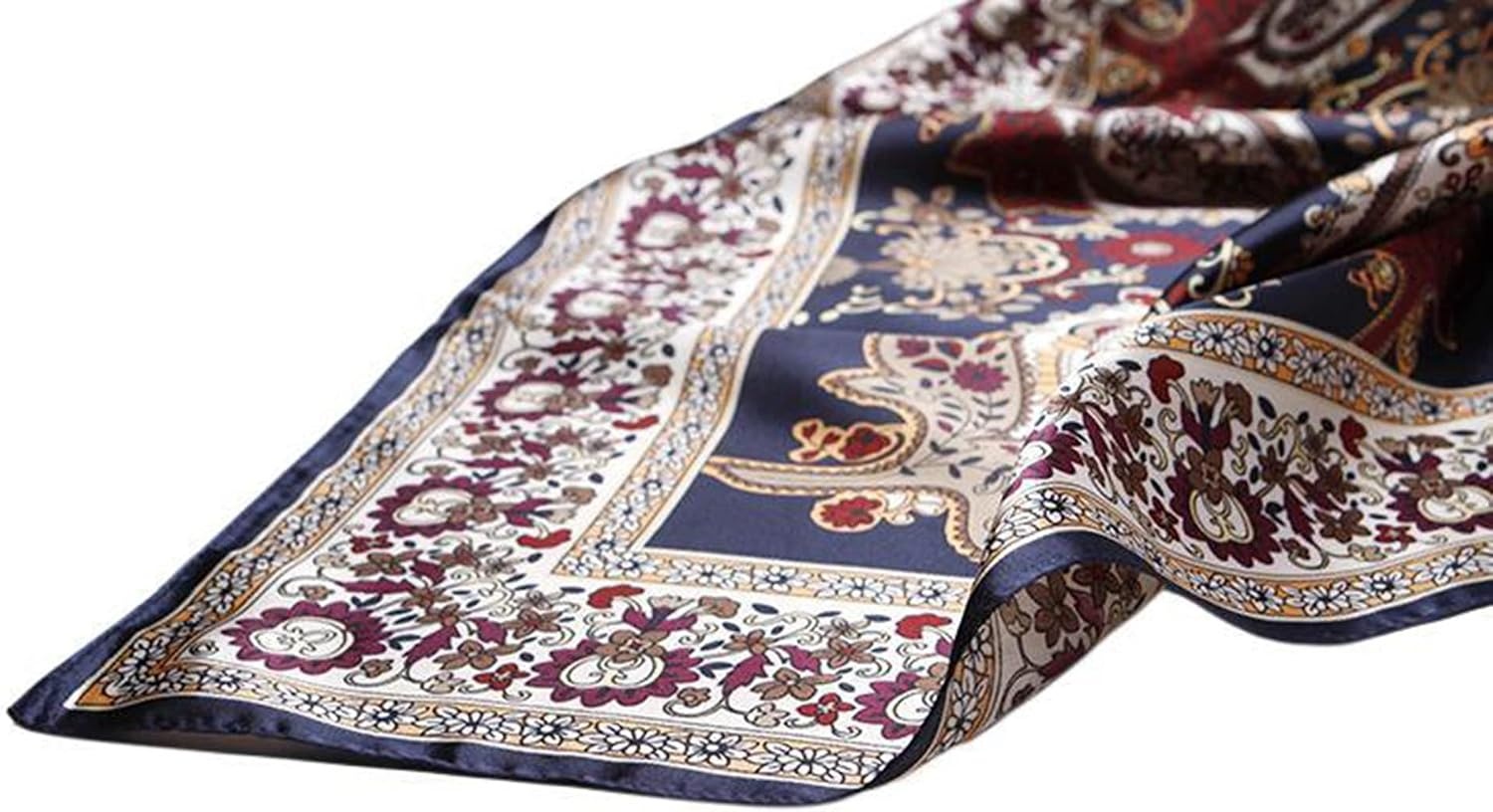 image:imageFAIRYGATE Seide Schal Damen Halstcher Seidentuch Schals Halstuch Seidenschal Scarf Bandana Taschentuch Handgelenk Kopftcher Einheitsgre 78Fdhzl77024
