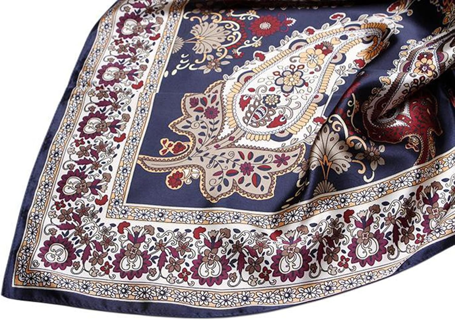 image:imageFAIRYGATE Seide Schal Damen Halstcher Seidentuch Schals Halstuch Seidenschal Scarf Bandana Taschentuch Handgelenk Kopftcher Einheitsgre 78Fdhzl77024