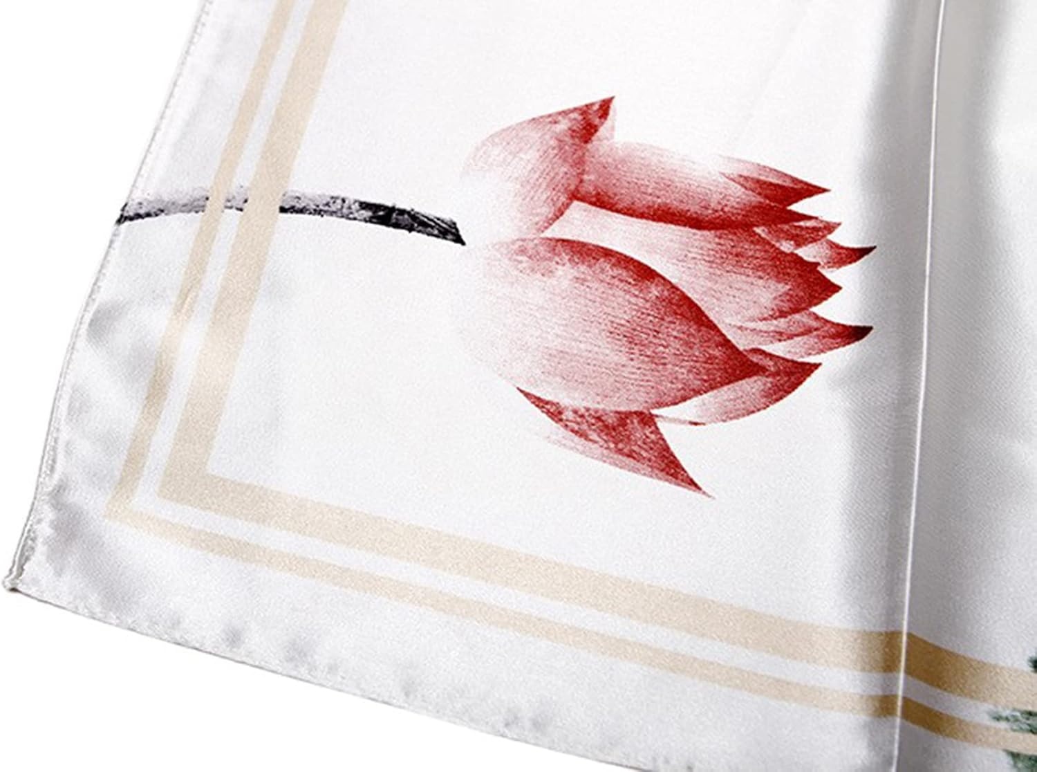 image:imageFAIRYGATE Seide Schal Damen Halstcher Seidentuch Schals Halstuch Seidenschal Scarf Bandana Taschentuch Handgelenk Kopftcher Einheitsgre 78Fdhzl91022