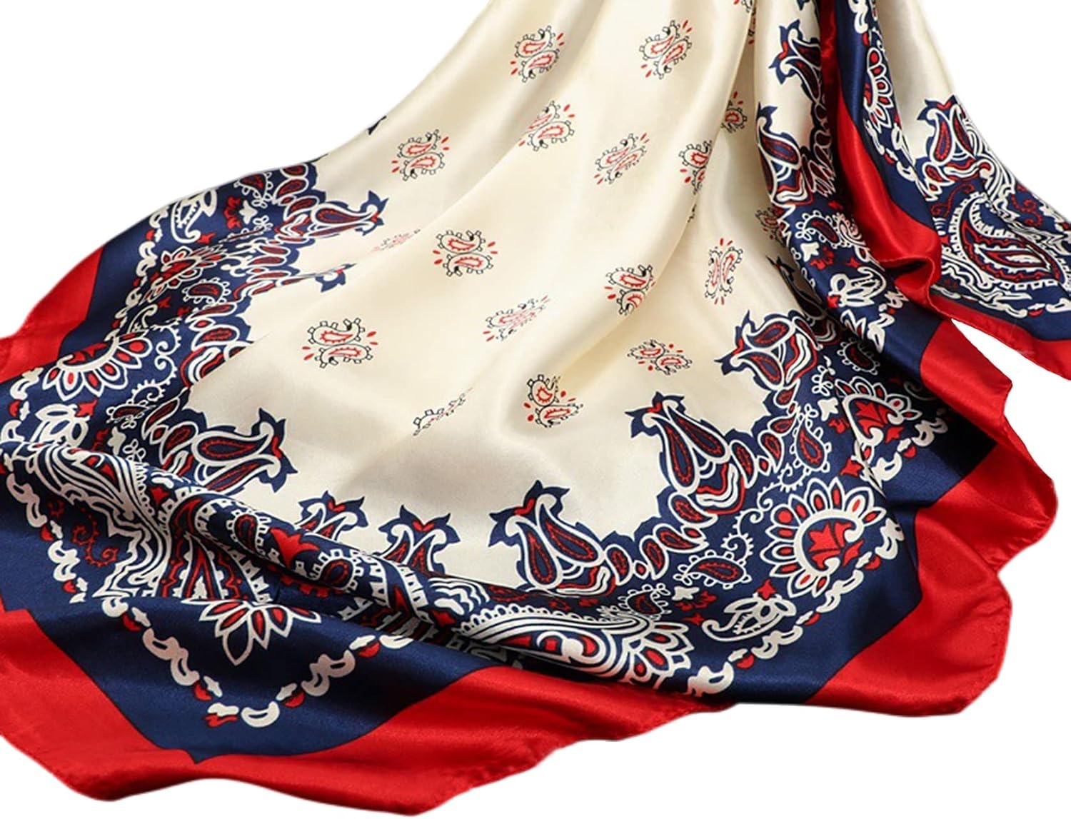 image:imageFAIRYGATE Seide Schal Damen Halstcher Seidentuch Schals Halstuch Seidenschal Scarf Bandana Taschentuch Handgelenk Kopftcher Einheitsgre 78Fdwxa2508