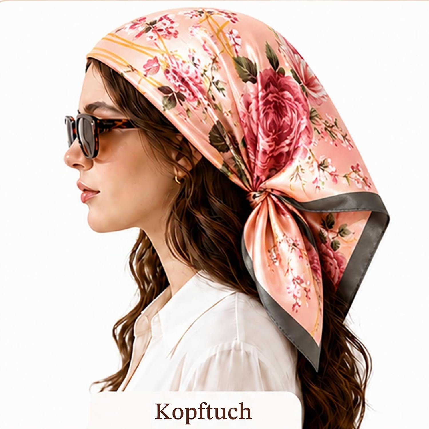 image:imageFAIRYGATE Seide Schal Damen Halstcher Seidentuch Schals Halstuch Seidenschal Scarf Bandana Taschentuch Handgelenk Kopftcher Einheitsgre 78Fdwxa2524