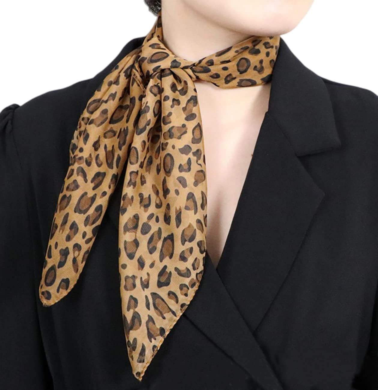 image:imageFAIRYGATE Seidenschal Damen Chiffon Elegante Seidentuch Haare Satintuch Halstuch Bandana Tuch Kopftcher Taschentuch Ansatz Scarf DA27Da2706