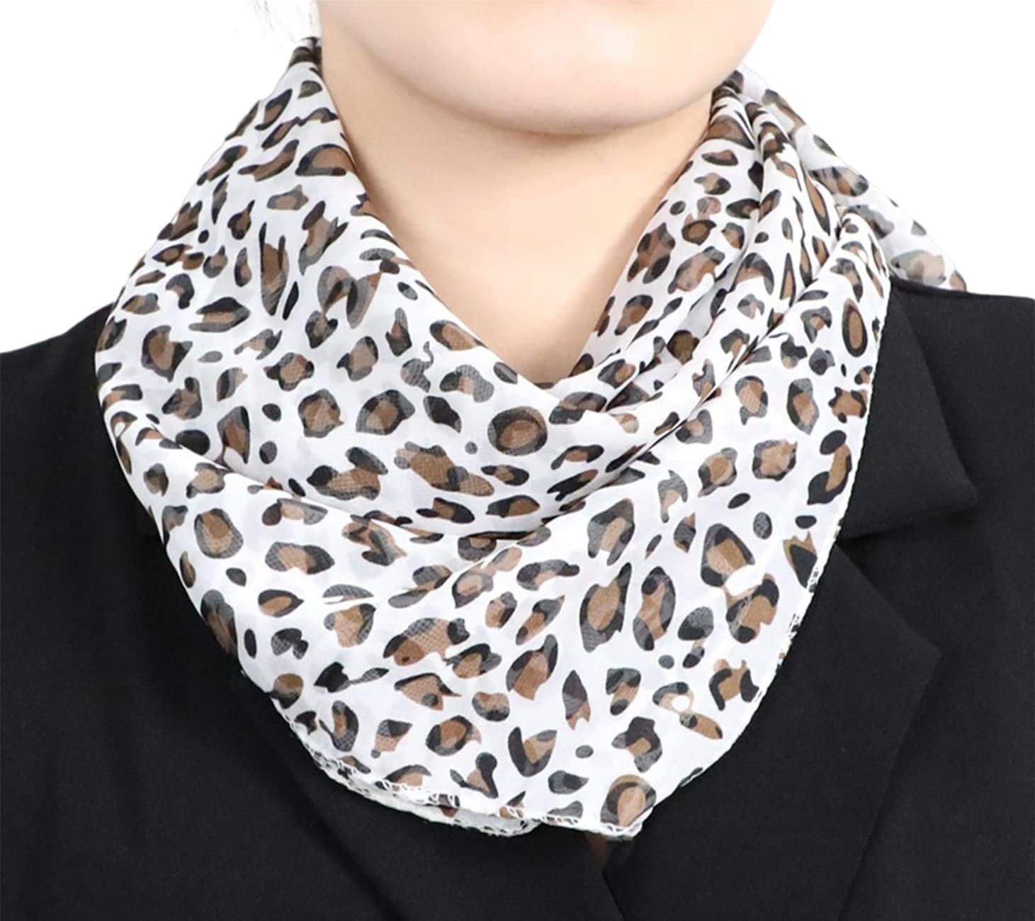 image:imageFAIRYGATE Seidenschal Damen Chiffon Elegante Seidentuch Haare Satintuch Halstuch Bandana Tuch Kopftcher Taschentuch Ansatz Scarf DA27Da2707