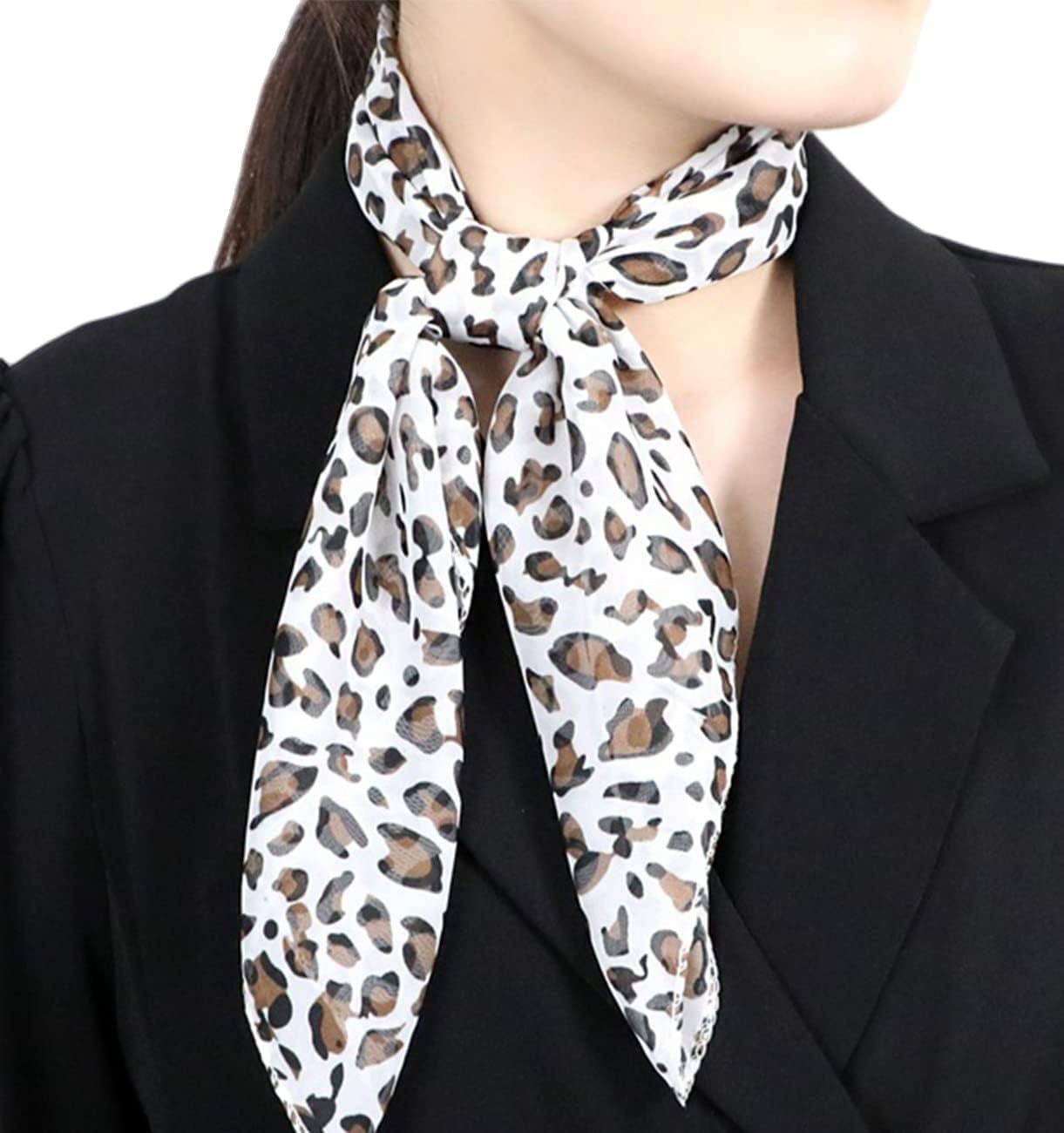 image:imageFAIRYGATE Seidenschal Damen Chiffon Elegante Seidentuch Haare Satintuch Halstuch Bandana Tuch Kopftcher Taschentuch Ansatz Scarf DA27Da2707